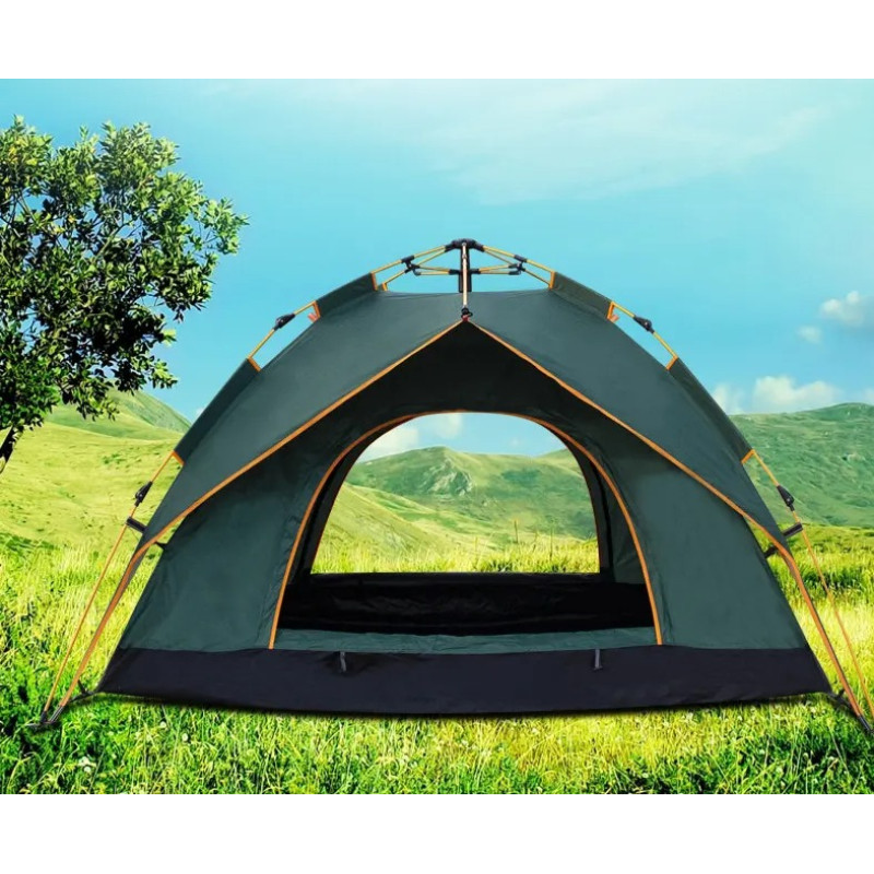 Автоматичний туристичний намет для кемпінгу 2-х місний Autocamp 200х150х135см AC-1903 Green