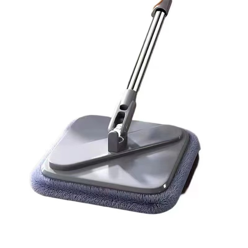 Комплект швабра з відром і автовіджимом квадратна з 2-ма мопами Turbo Mop TM-7811 Gray