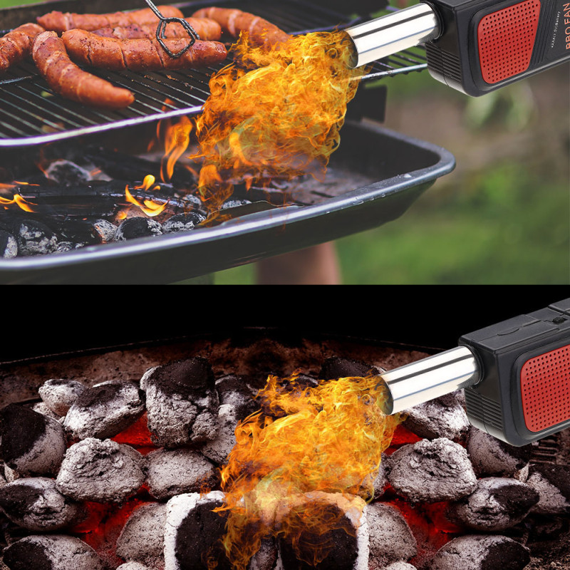 Ручний електричний повітродувчик для розпалювання вугілля CD-02B Black