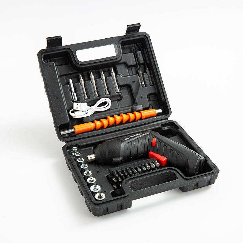 Шуруповерт акумуляторний Repair Tool в кейсі з набором свердл та насадок W12 Black