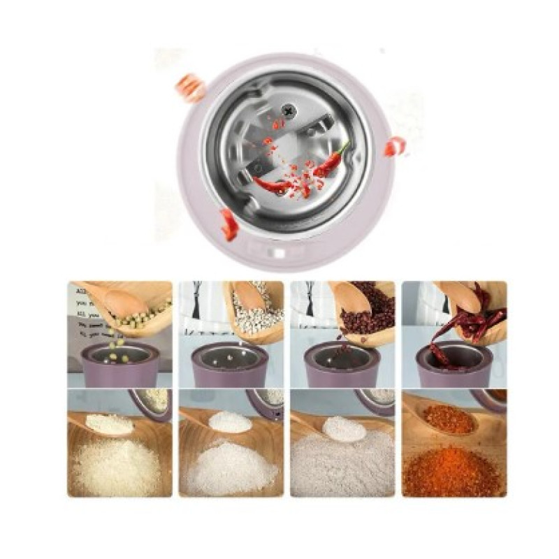 Міні електрична кавомолка для кофе на 150Вт із нержавіючої сталі Violet