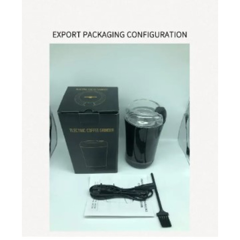 Міні електрична кавомолка для кофе на 150Вт із нержавіючої сталі Black