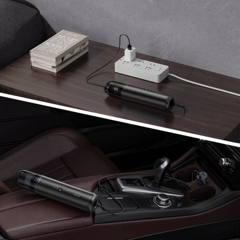 Автомобільний портативний акумуляторний пилосос для сухого прибирання Proove Void (Assistant C1 Black)