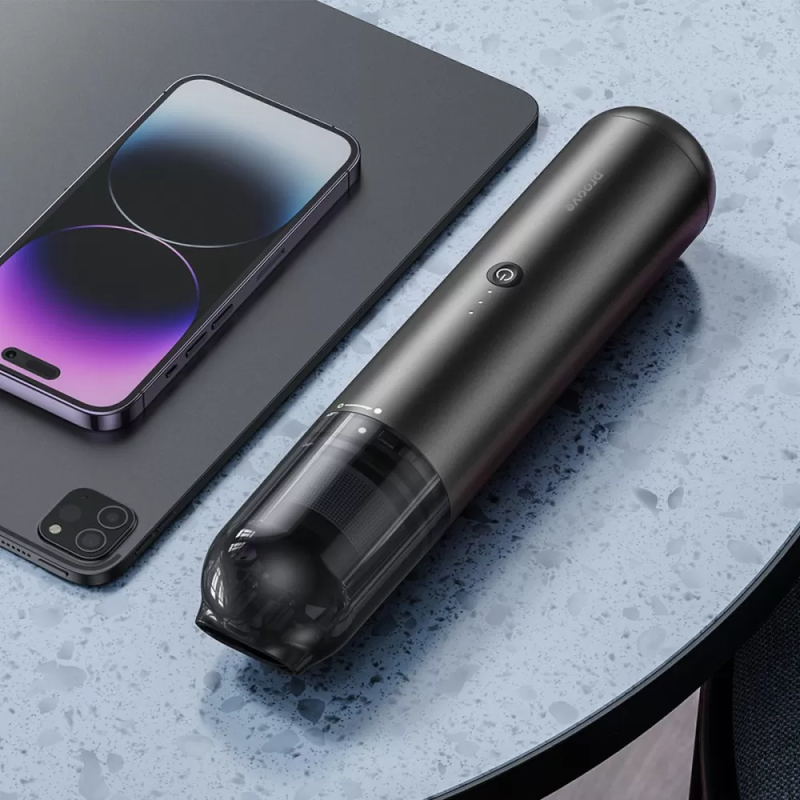 Акумуляторний бездротовий автомобільний пилосос 120W зі щітками в комплекті Proove Void Assistant (C2 Black)