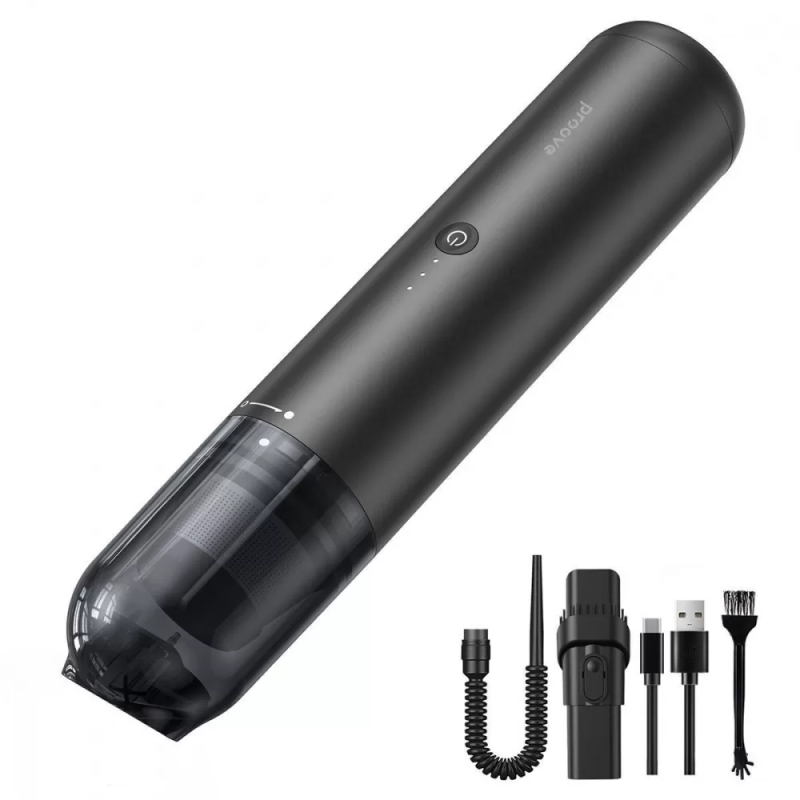 Автомобільний портативний акумуляторний пилосос для сухого прибирання Proove Void (Assistant C1 Black)