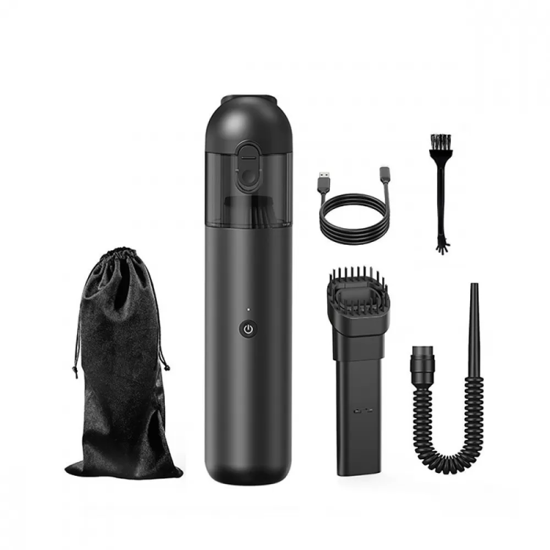 Акумуляторний бездротовий автомобільний пилосос 120W зі щітками в комплекті Proove Void Assistant (C2 Black)