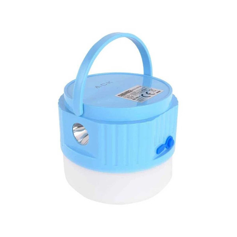 Акумуляторний кемпінговий ліхтарик-лампа підвісний DESEO з ручкою White/Blue DIGAD 820 Акумуляторний кемпінговий ліхтарик-лампа підвісний DESEO з ручкою White/Blue DIGAD 820