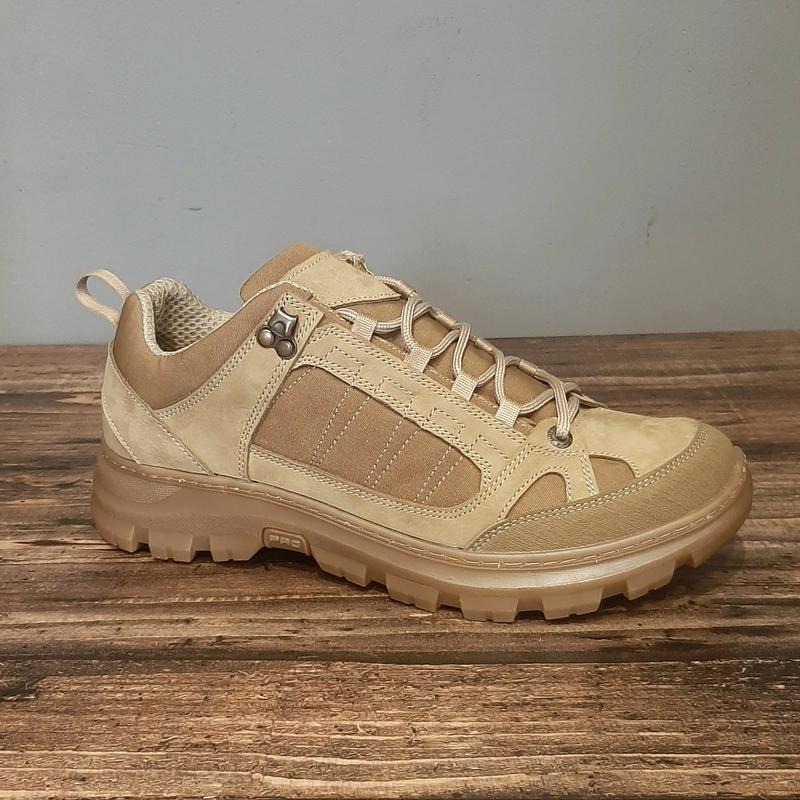 Кросівки тактичні чоловічі Light Tactic шкіряні демісезонні 40 розмір 26 см з адаптивними устілками Пегас Коричневий