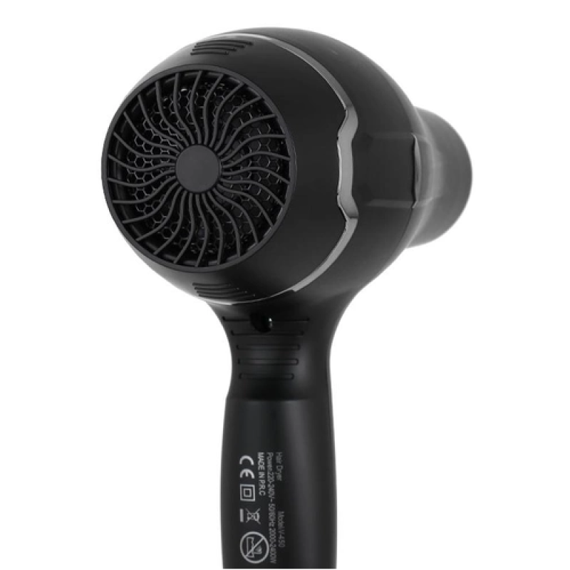 Професійний фен для волосся з набором насадок, Turbo режимом та іонізацією VGR V-450 2400Вт Black