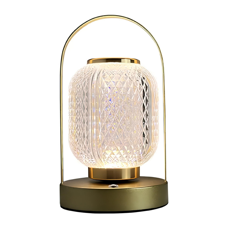 Приліжковий LED нічник світлодіодний на акумуляторі з сенсорним керуванням та зміною кольору світіння Fabol L300 Golden