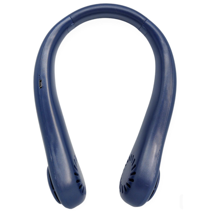 Портативний міні-вентилятор безлопатевий акумуляторний Neck Fun NF-2181 Blue