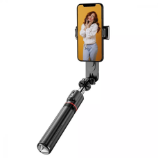 Трипод, селфі палиця, штатив для телефона з LED підсвіткою Proove Selfie Lume 1110 mm Black