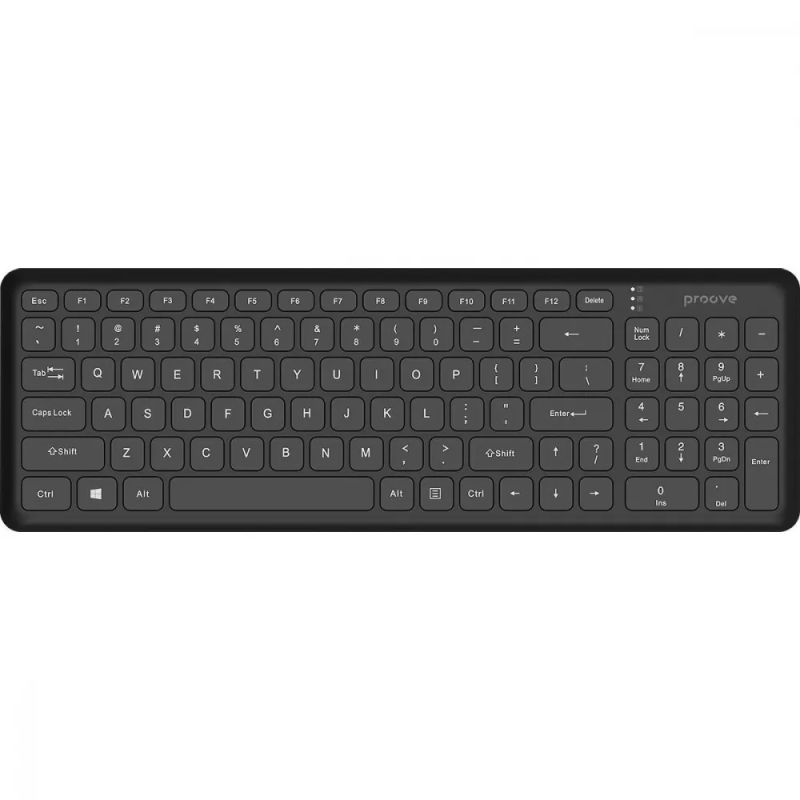 Бездротова клавіатура з 96 кнопок 10м 1xAAA Proove Classic Code Black