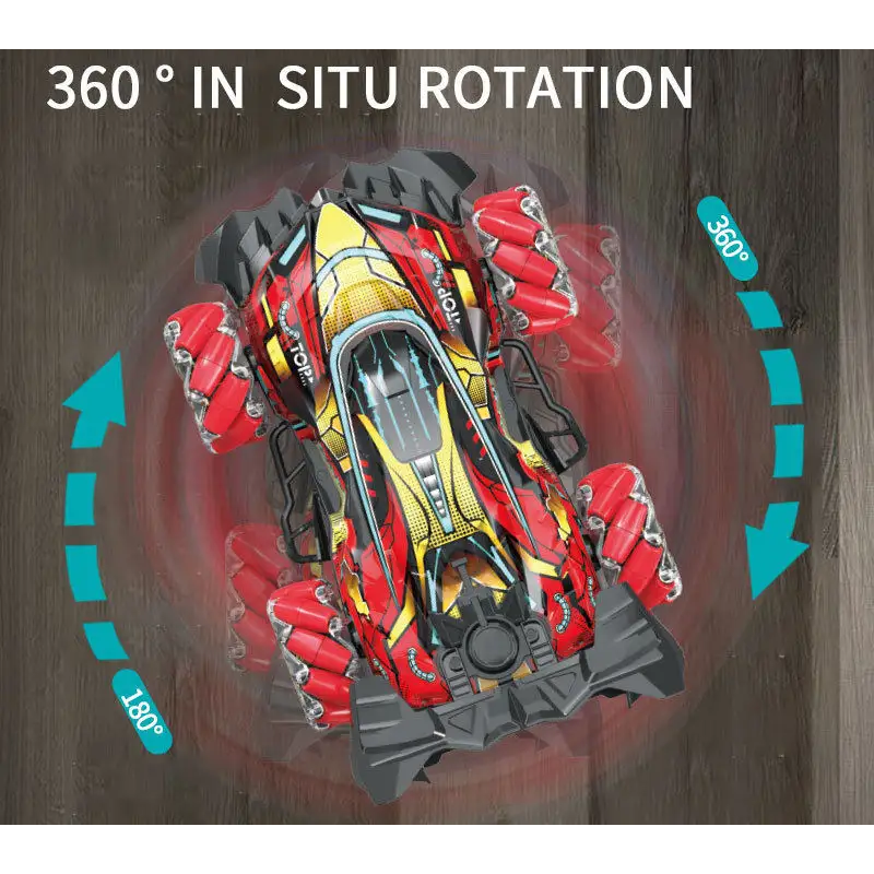 Машинка перекрут трюкова з пультом на радіокеруванні до 100м 28х19х8.5см 21003 Red