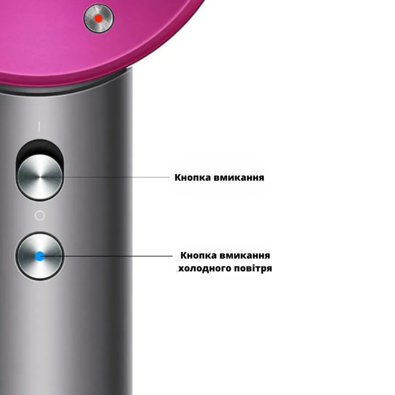 Фен-стайлер Hair-Blow з насадкою концентратор 3 режими роботи 1500Вт Pink