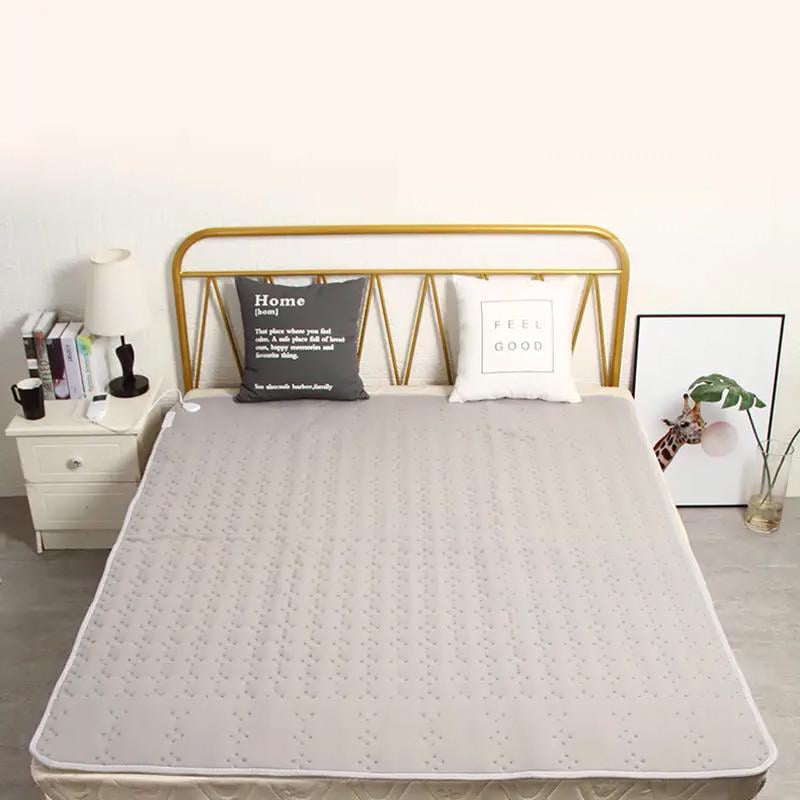 Електрична ковдра 180*80 з підігрівом від мережі 220 вольт 9 режимів Lesko J-001 Gray