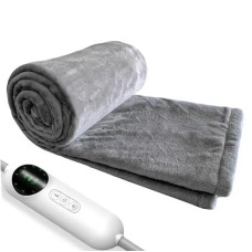 масажна ковдра з підігрівом і заспокійливим ефектом Sharper Image LY-19 Gray