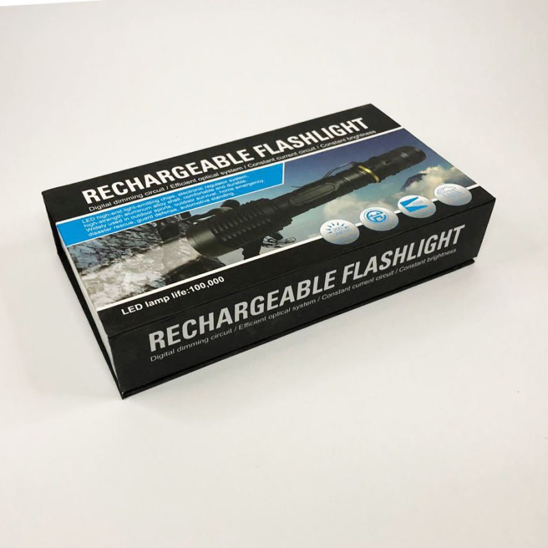 Світлодіодний ліхтарик 5 режимів роботи 1000 люмен Bailong Police BL-2804-T6 Black