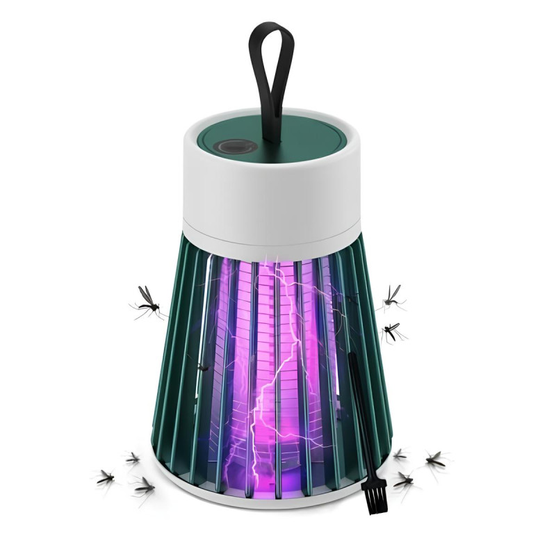 Пастка для комарів та комах з електричним струмом Electric Shock Mosquito Lamp 1207 White