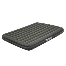 Надувний флокований двомісний матрац ПВХ з велюровим покриттям до 300кг Bestway 6713N 203x152x25см Olive
