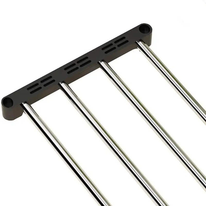 Полиця стелаж для взуття 150х56х26см на 8 полиць Light Shelf LS-7813 Black