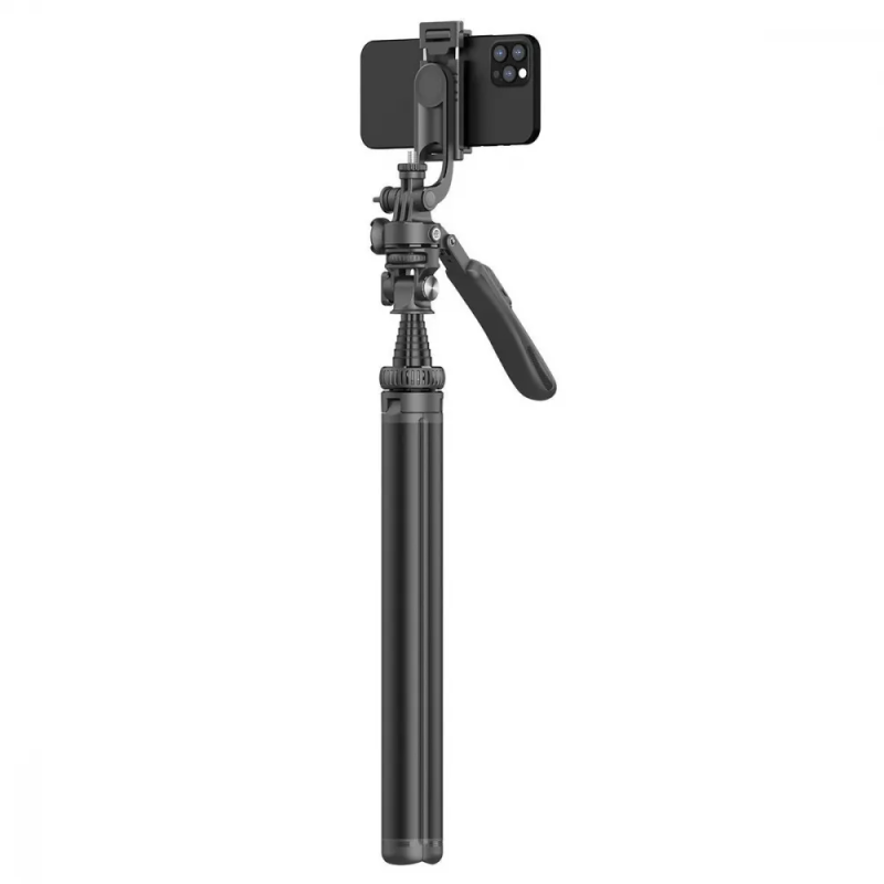 Високий штатив трипод 2055 mm для телефону, обертається на 360 градусів Proove Elevate X Selfie Stick Black