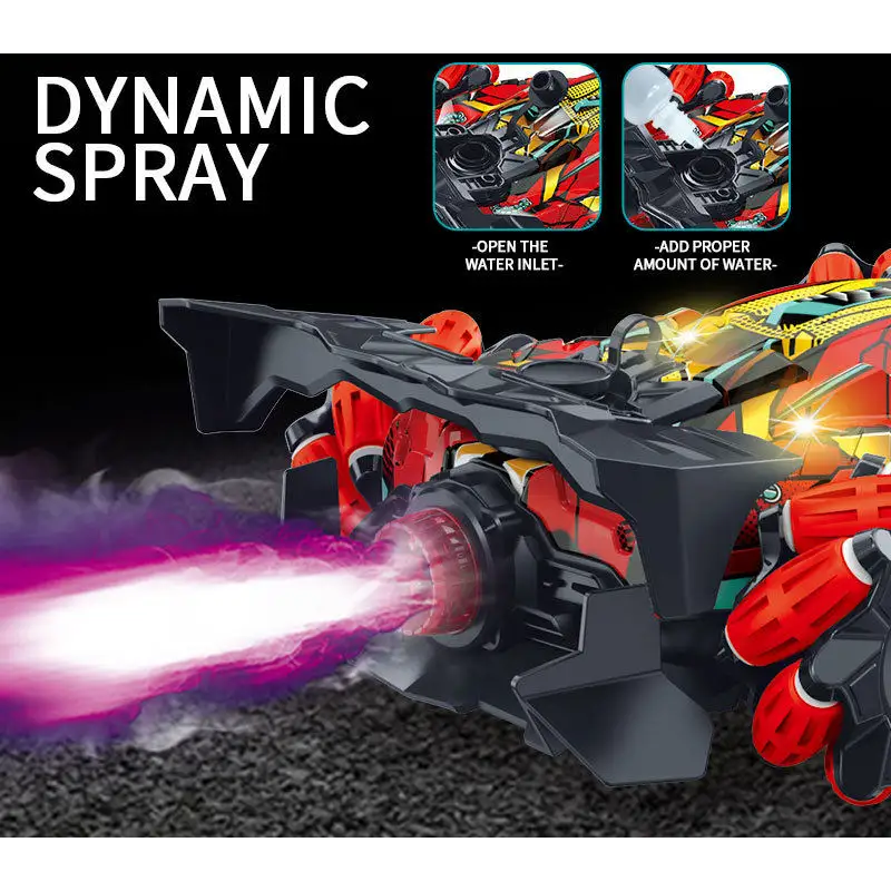 Машинка перекрут трюкова з пультом на радіокеруванні до 100м 28х19х8.5см 21003 Red