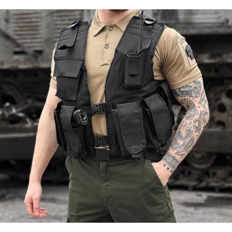 Разгрузочный жилет тактический на 10 карманов One Size разгрузка ременно плечевая система