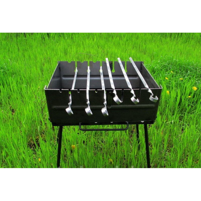 Розкладний мангал - валіза Easy Camping на 6 шампурів
