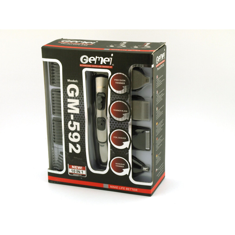Професійна стрижка - триммер Gemei GM 592 10 в 1 з акумулятором
