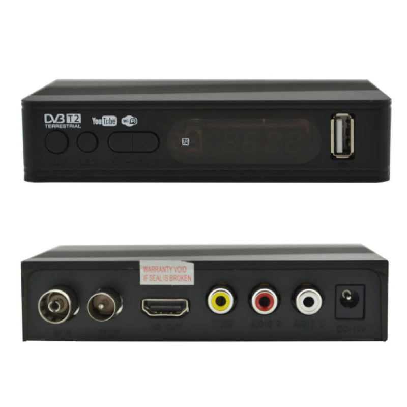 Цифровий ТВ тюнер для телевізора DVB-T2 / ТВ ресивер, тюнер з підтримкою wi-fi адаптера (0967)