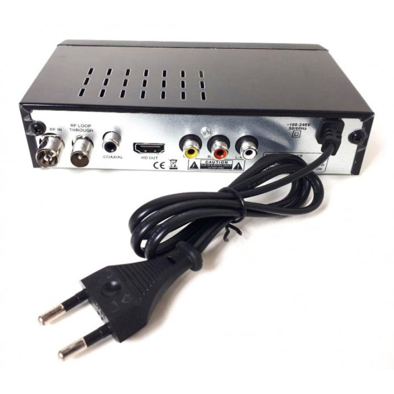 Цифровий ТВ тюнер для телевізора DVB-T2 / ТВ ресивер, тюнер з підтримкою wi-fi адаптера (0967)