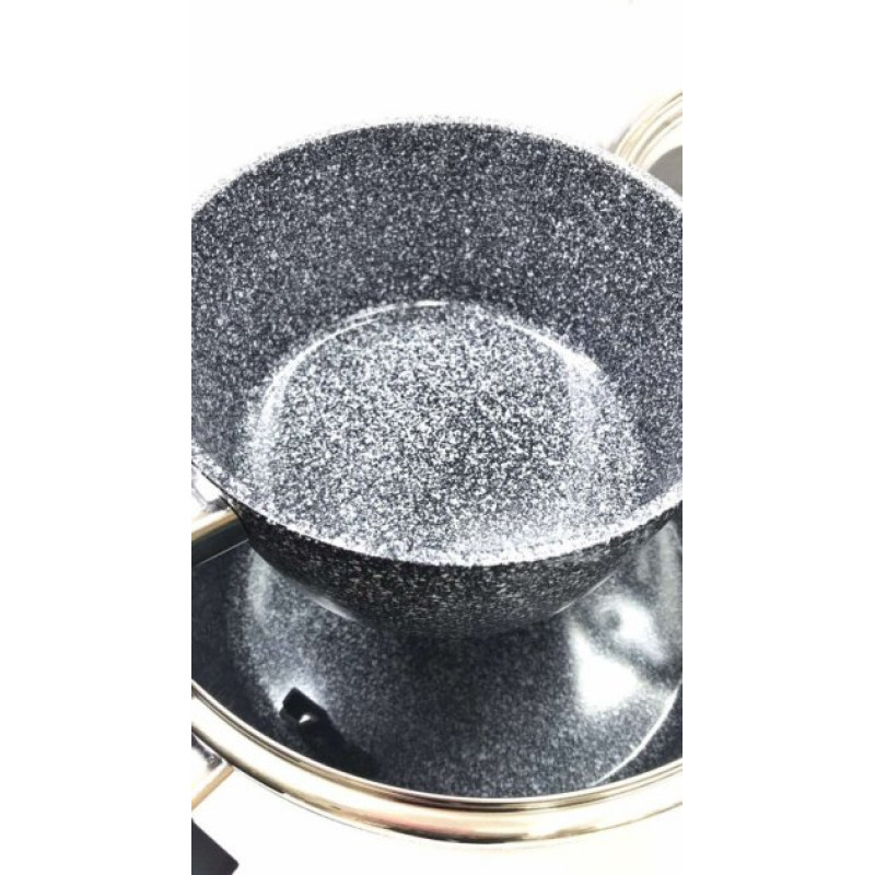 Набір посуду Benson 7 предметів антипригарного покриття (BN-577) набір алюмінієвих каструль