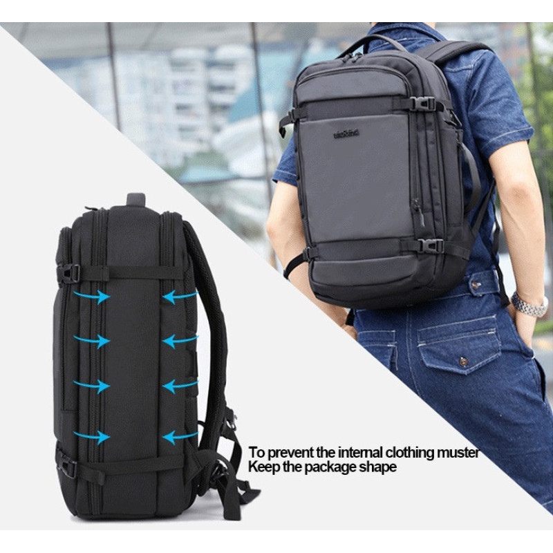 Місткий рюкзак Arctic Hunter для ноутбука 17.3" (B00188) Чорний