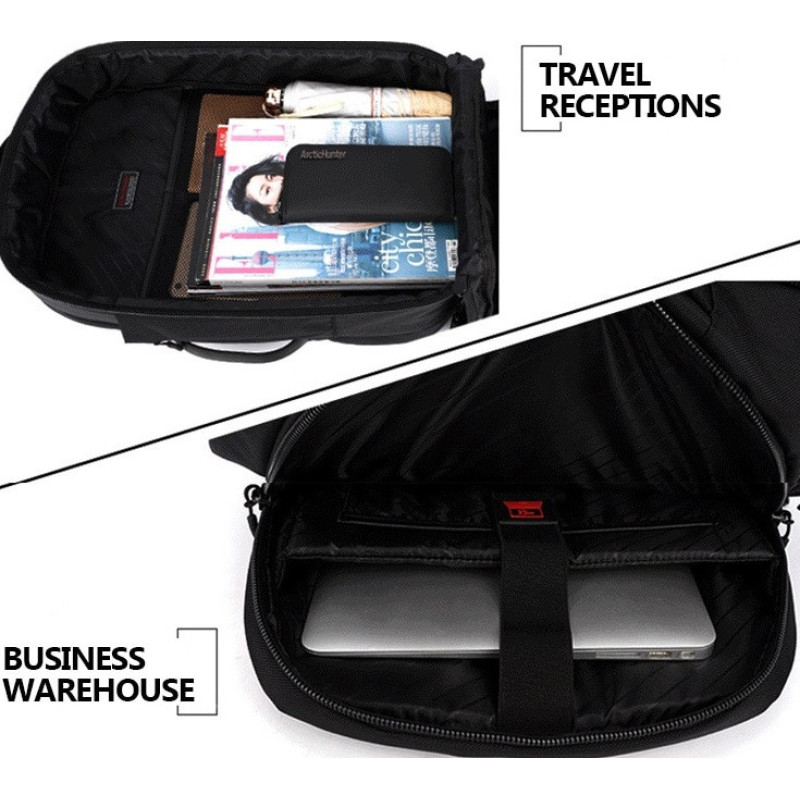 Місткий рюкзак Arctic Hunter для ноутбука 17.3" (B00188) Чорний