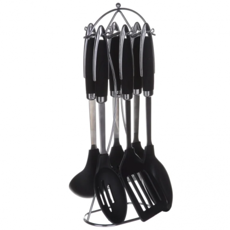 Кухонный набор на стойке 7 предметов A-Plus 1450 кухонные принадлежности