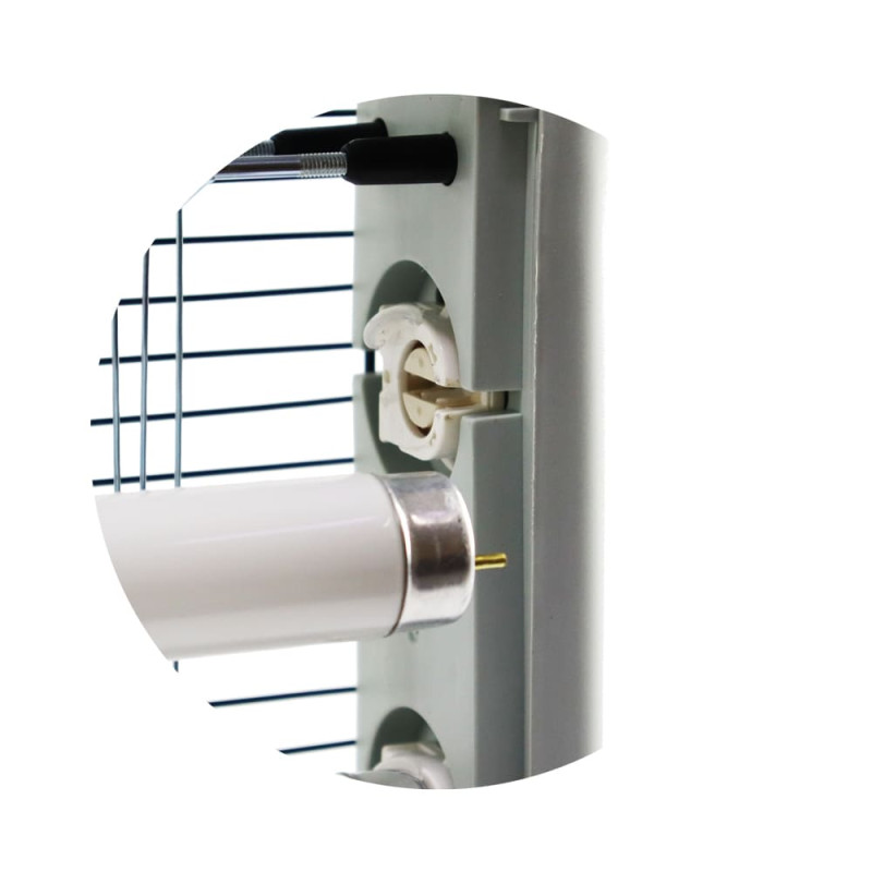 Знищувач комах, світильник пастка для мух та комарів LEBRON 2x10w до 60 м2 Інсектицидна ультрафіолетова лампа