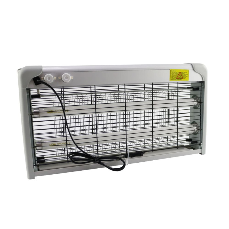 Інсектицидна ультрафіолетова лампа LEBRON 2X15W до 100 м2 знищувач комах, світильник пастка для мух і комарів