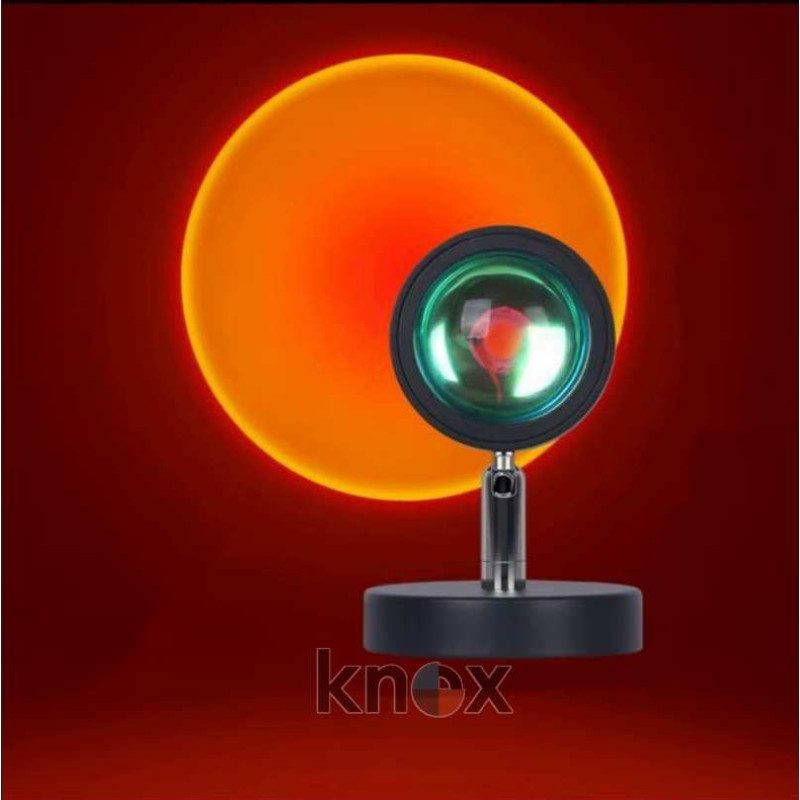 Підлогова лампа захід сонця Golden LED Sunset Lamp 16 см. проекційний світильник-торшер