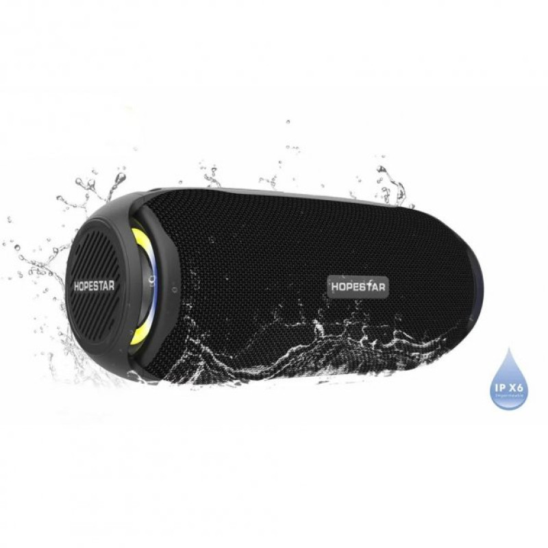 Портативна колонка Bluetooth з підсвічуванням HOPESTAR H48 Чорний бездротова акустика блютуз