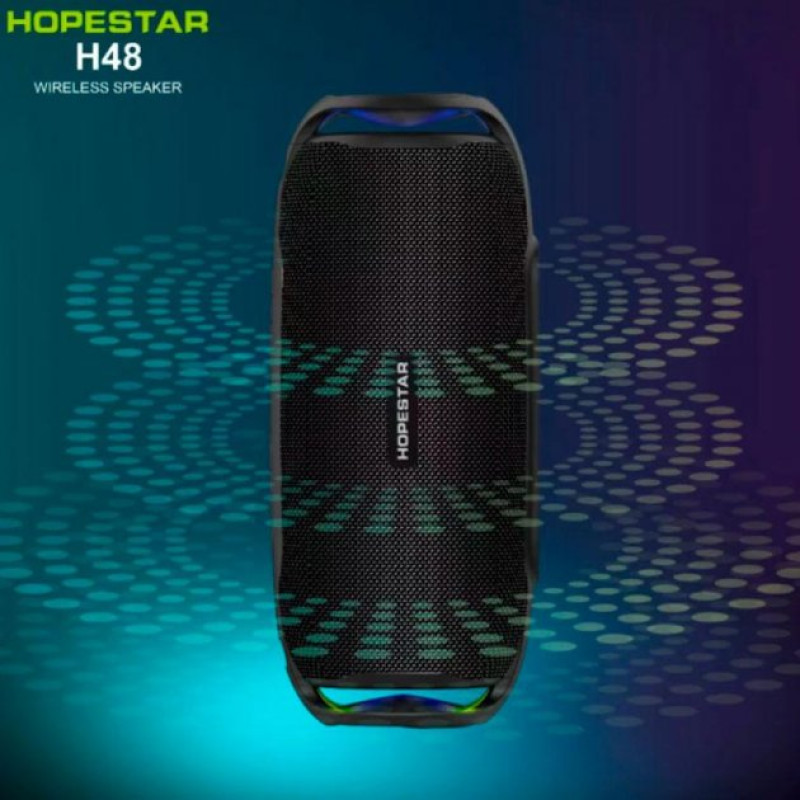 Портативна колонка Bluetooth з підсвічуванням HOPESTAR H48 Чорний бездротова акустика блютуз