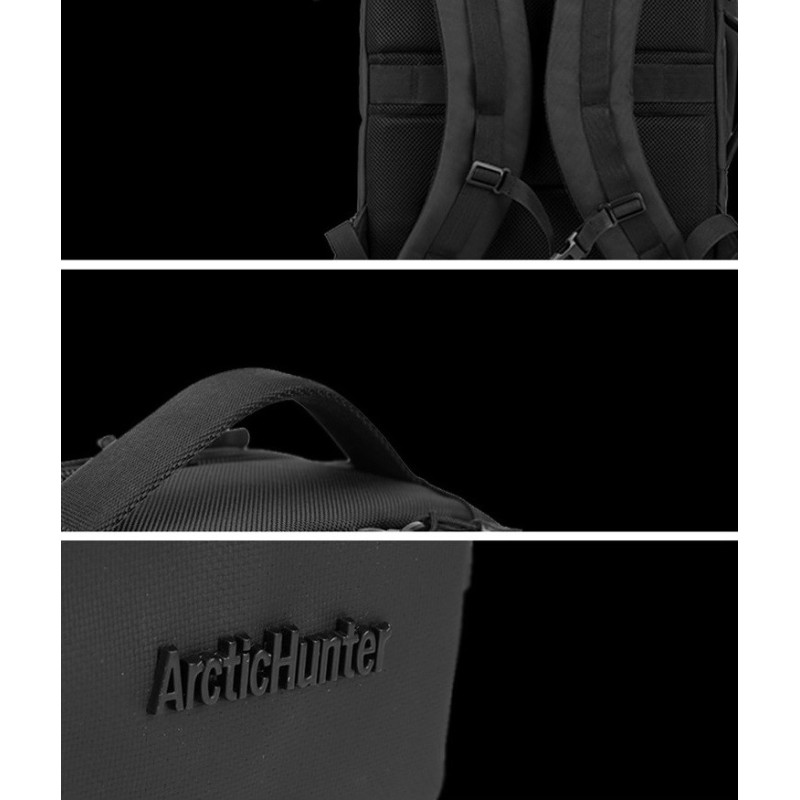 Рюкзак для города и поездок Arctic Hunter с влагозащитой" (B00189) Черный