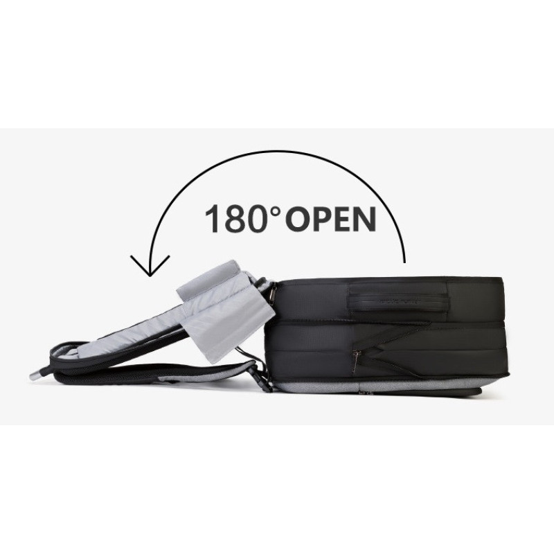 Стильний рюкзак Arctic Hunter зі збільшенням обсягу до 41л. (B00227L) Black