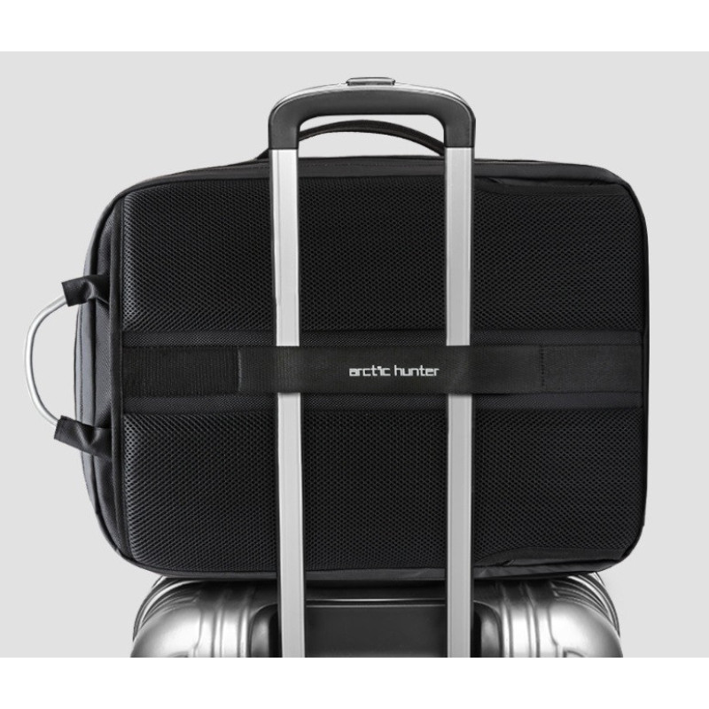 Стильний рюкзак Arctic Hunter зі збільшенням обсягу до 41л. (B00227L) Black