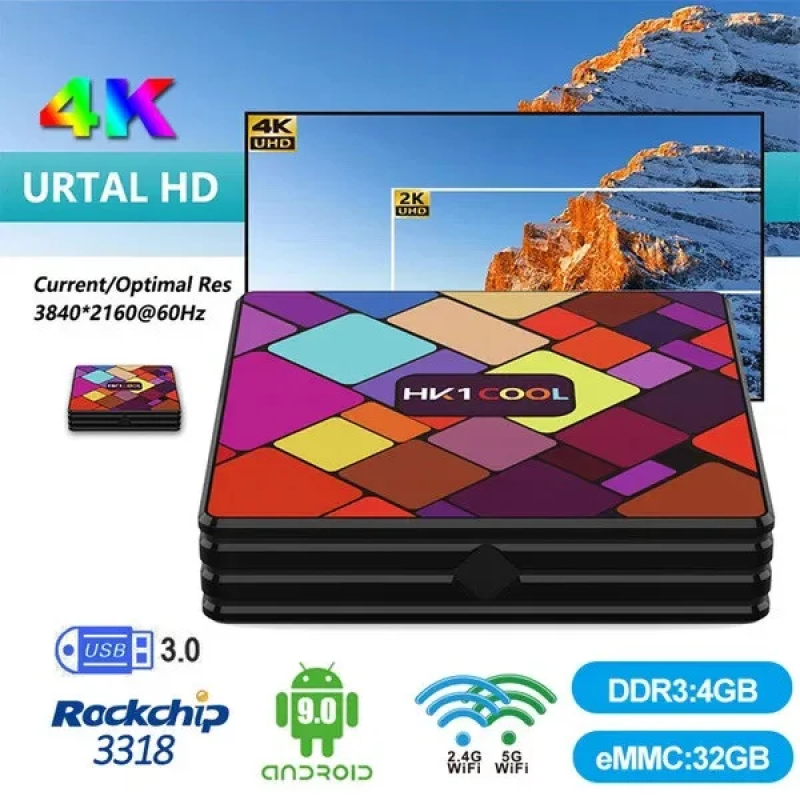Смарт приставка HK1 COOL (4/32) Android 9.0 smart TV BOX медіаплеєр