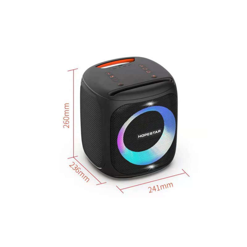 Велика блютуз колонка Hopestar party 100 із мікрофоном 50W bluetooth бездротова портативна акустика