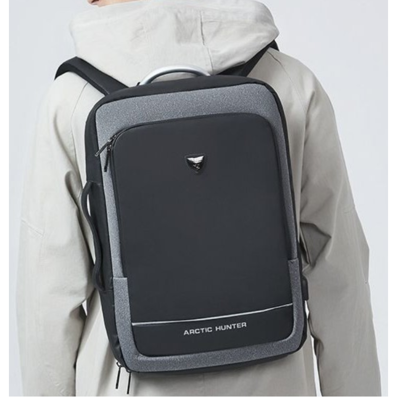 Стильний рюкзак Arctic Hunter з відділенням для ноутбука 15 - 17" (B00227) Grey