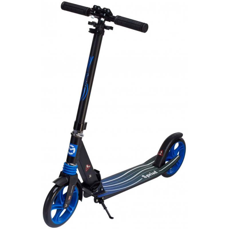Самокат двоколісний Maraton Sprint складний з амортизатором (Синій)