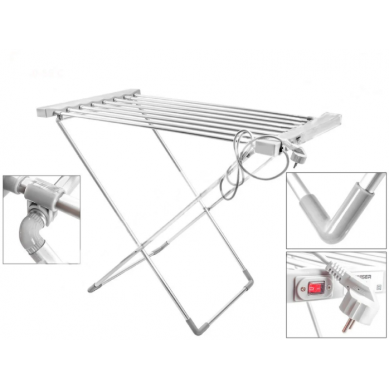 Складальна електрична сушарка для білизни підлогова Clothes Dry Besser PRO 120W (10291)