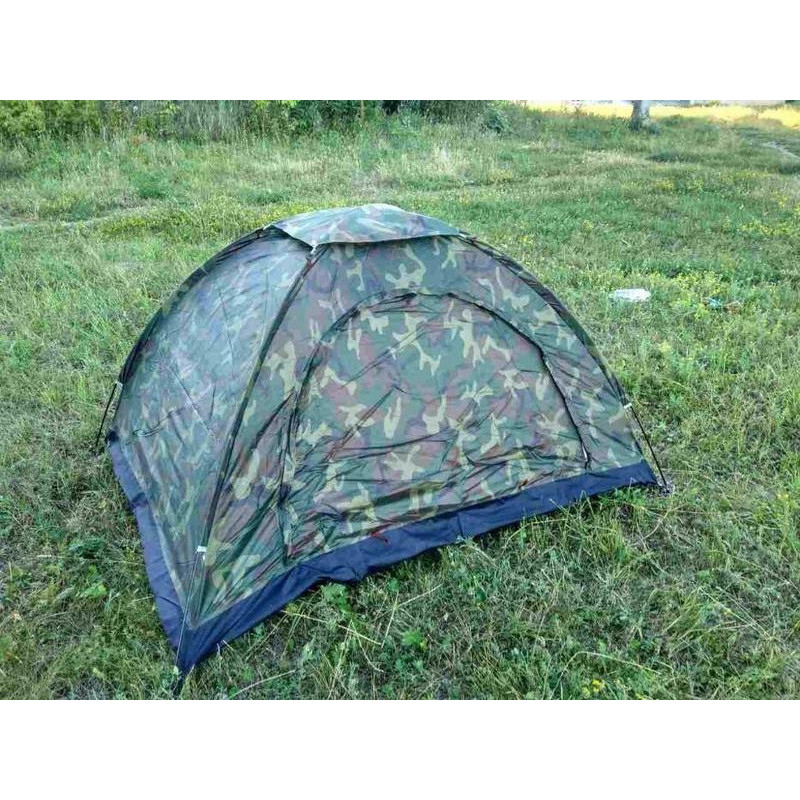 Туристичний водонепроникний намет Autocamp 4 місний туристичний для кемпінгу з каркасом (Хакі)